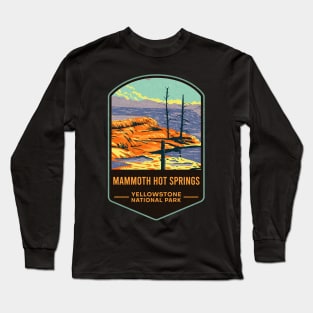 Mammoth Hot Springs Yellowstone National Park Long Sleeve T-Shirt